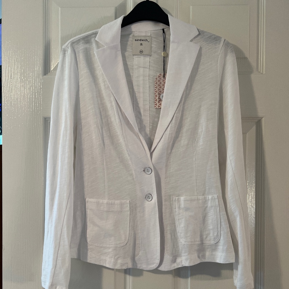 Sandwich, lightweight, Blazer, White,  Size XS